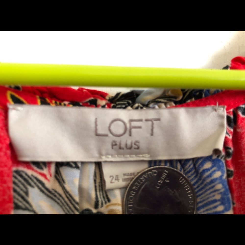 Loft Dress, Calf length, size 24.
